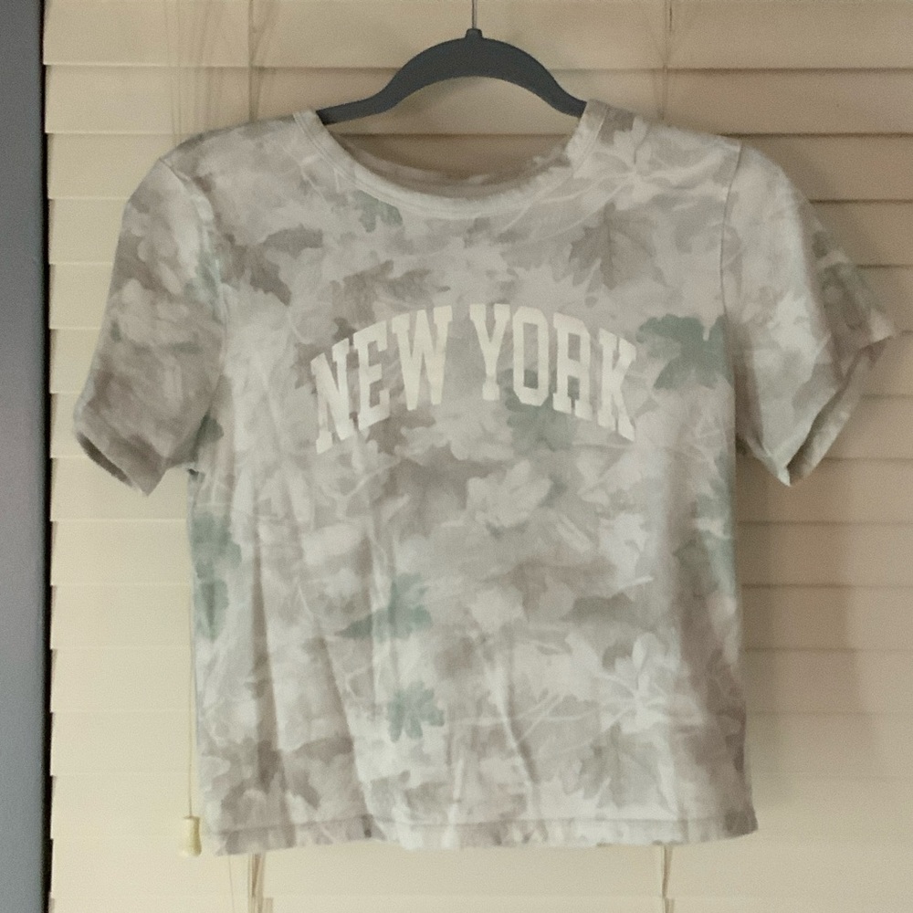 Gray Camouflage Short Sleeve Tee